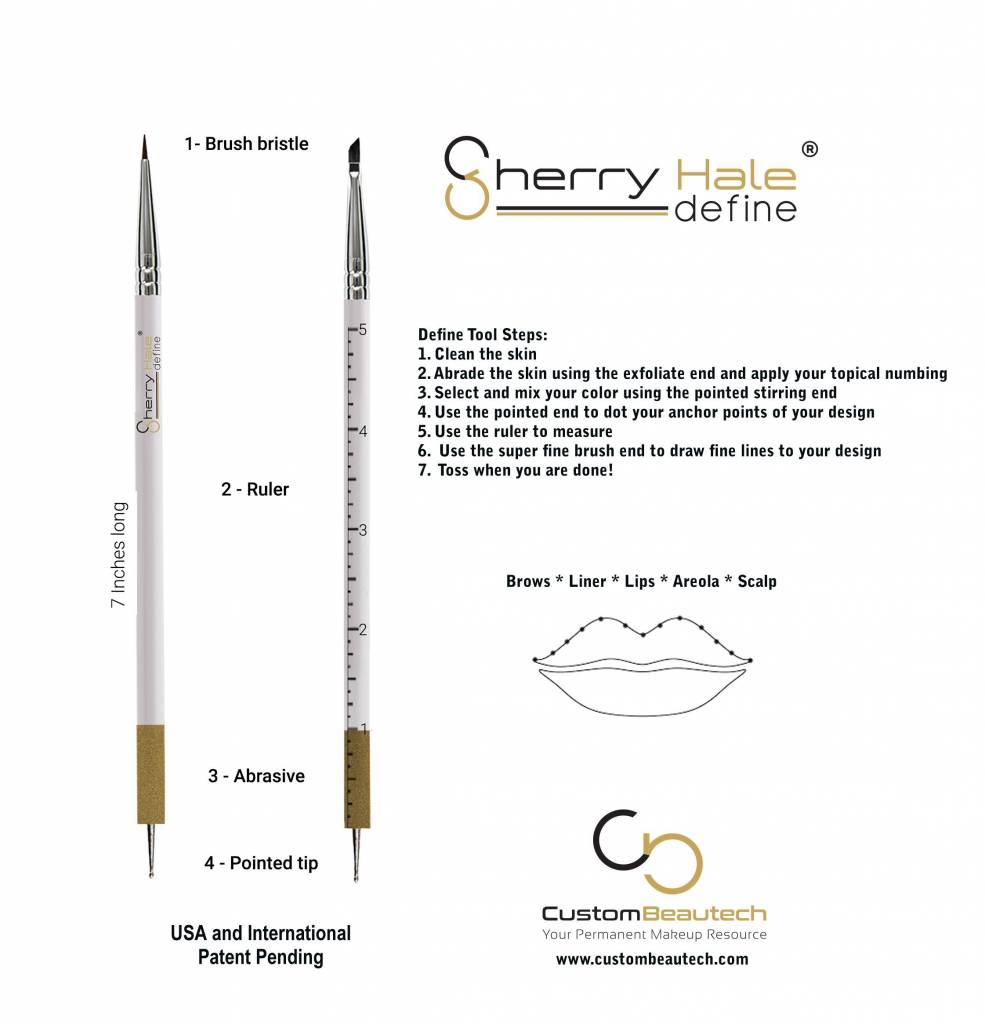 Sherry Hale Define Permanent Makeup Brush Tool - 15 pack